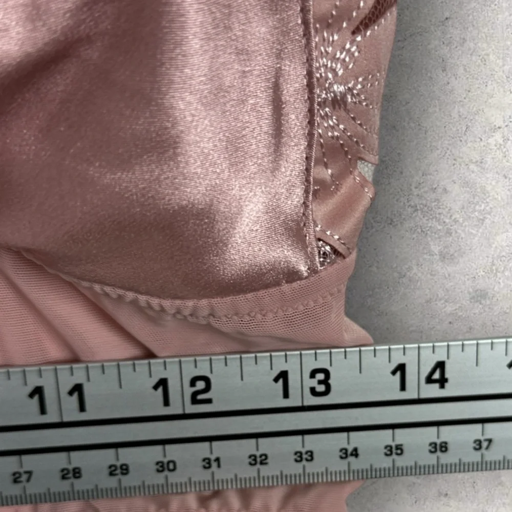 Victorias secret Pink Lace Floral Bralette Bra Womens Size Medium DD Sexy Adjust - Picture 13 of 15